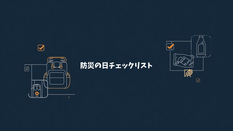防災の日チェックリストのイメージ